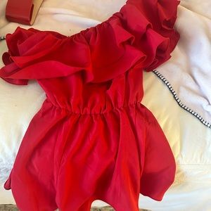 RED ROMPER